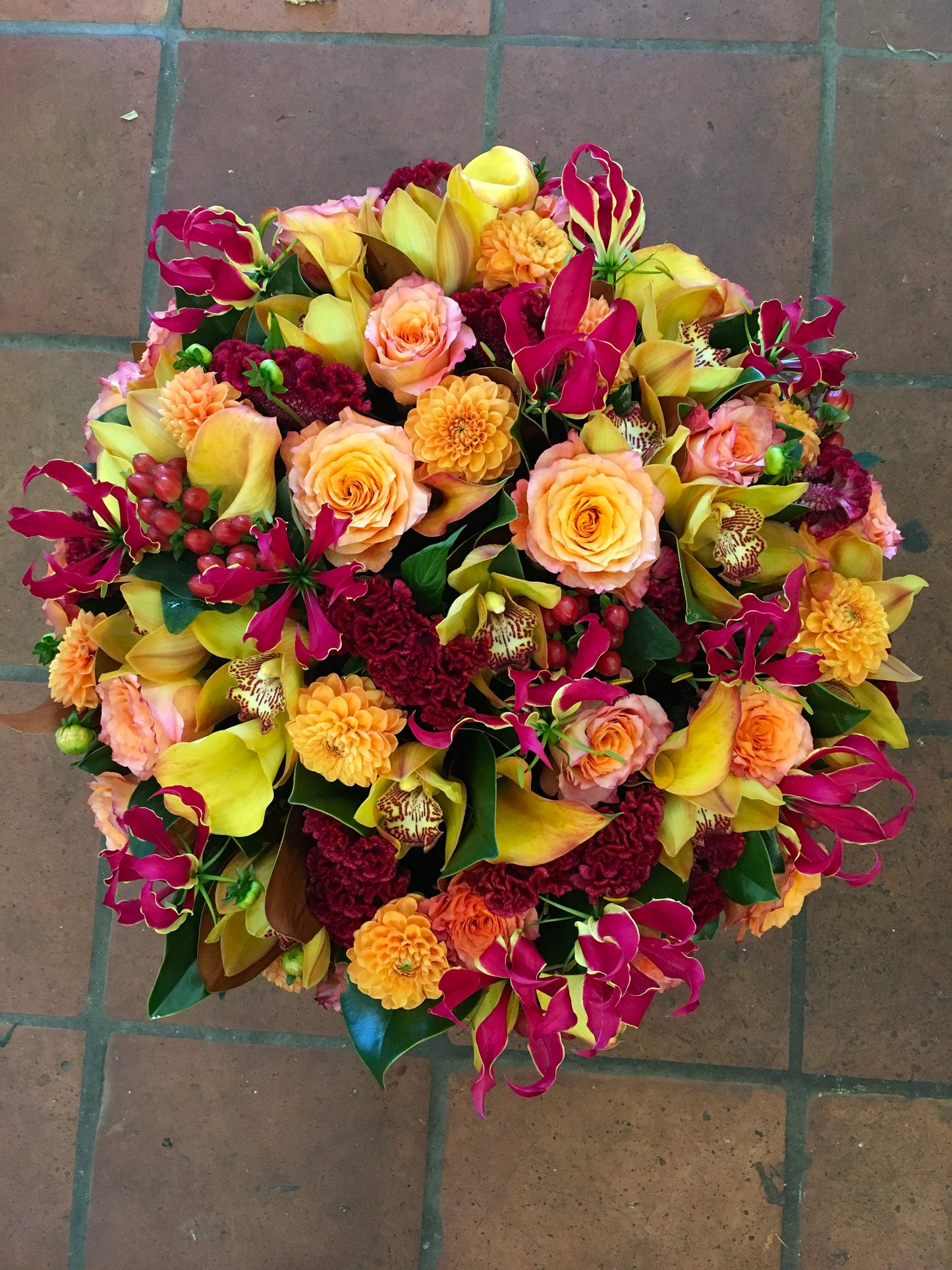 Red Berry Flower Arrangement 