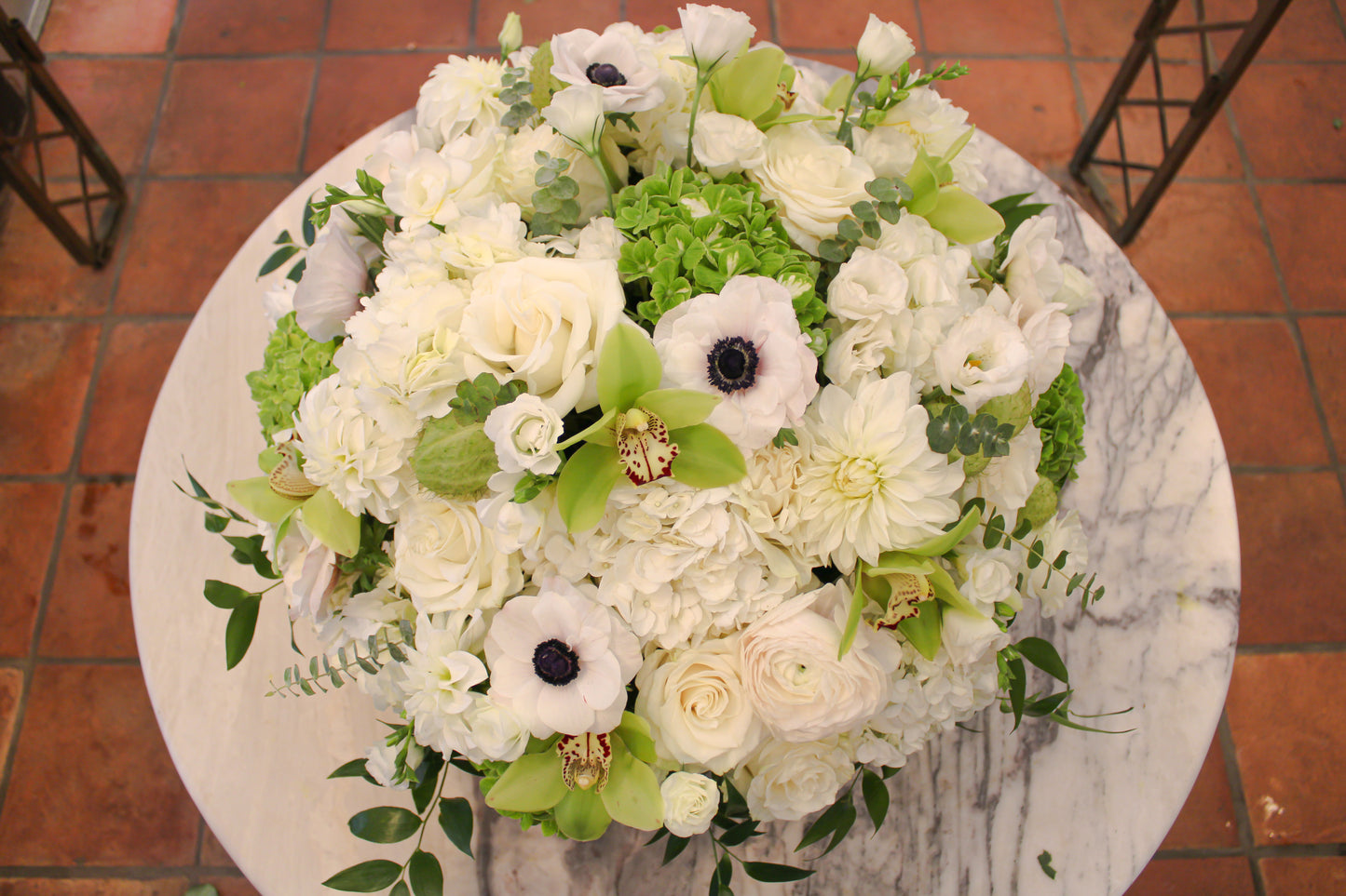 Green & White Hydrangeas 