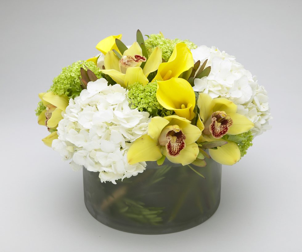Yellow Bird – Elegant Yellow Flower Arrangement